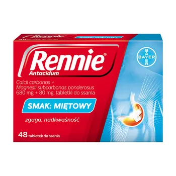 Rennie Antacidum 680mg+80mg 48 tabletek