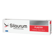 Silaurum, plastry silikonowe na blizny, 5 cm x 30 cm, 5 szt.