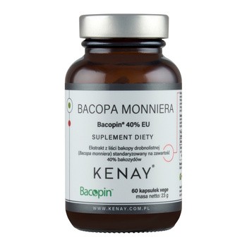 KENAY Bacopa Monniera Bacopin 40%, kapsułki, 60 szt.
