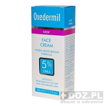 Oceanic Oxedermil, krem do twarzy, hydronawilżający, 5% mocznik, 50 ml