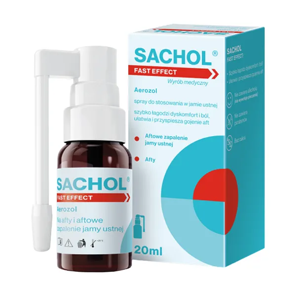Sachol Fast Effect aerozol stomatologiczny 20 ml [Sachol] - Sachol