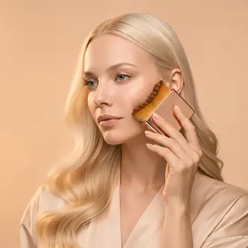 Crystallove, szczotka do masażu twarzy, szyi i dekoltu, 1 szt.