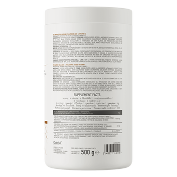 OstroVit Kolagen Morski + Kwas Hialuronowy + Witamina C, proszek, smak mango-ananas, 500 g