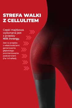 Look At Me! by Veera, rajstopy antycellulitowe, 40 DEN, kolor czarny, rozmiar S