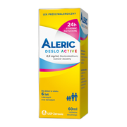 Aleric Deslo Active 0,5 mg/ml, syrop 60ml, na alergię i katar sienny dla dzieci