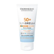 Dermedic Sunbrella, krem ochronny SPF 50+ UV+IR, skóra tłusta i mieszana, 50 g