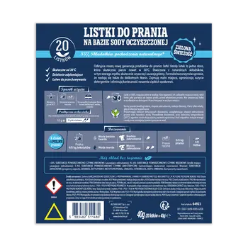 Briochin, listki do prania, zielona świeżość, 20 szt.