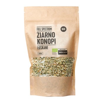 Ziarno konopi Full Spectrum, łuskane, BIO, 200 g