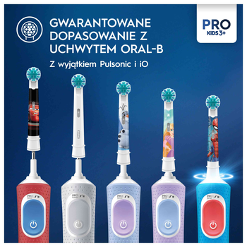 Oral-B, Pro Kids 3+, Frozen, końcówki do szczoteczek elektrycznych, 2 szt.