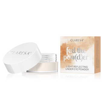 Claresa Feel The Pow(d)er!, puder pod oczy, 02 Beige, 6 g