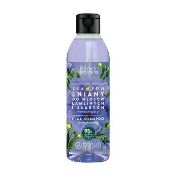 Barwa Naturalna, Szampon Lniany  do włosów łamliwych i słabych, 300 ml