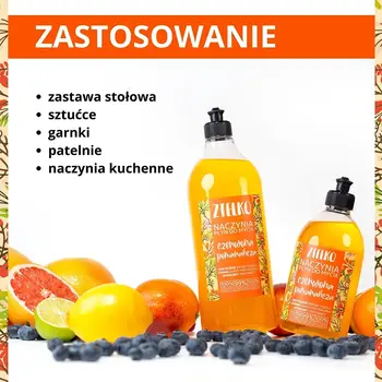Zielko, Płyn do mycia naczyń, pomarańcza, 500 ml