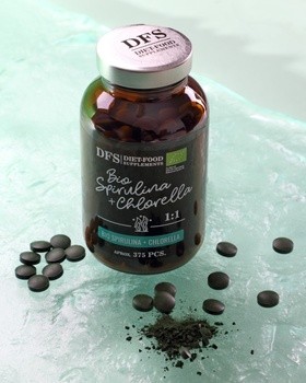 Diet-Food Bio Spirulina z Chlorellą, tabletki, 375 szt.