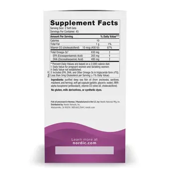 Nordic Naturals Prenatal DHA, kapsułki, 90 szt.