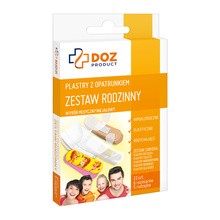 DOZ PRODUCT Plastry z opatrunkiem, zestaw rodzinny, 22 szt.