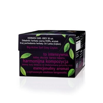 Big-Active Earl Grey, herbata czarna, torebki, 50 szt.