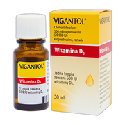 Vigantol, 500 mcg/ml (20.000 IU/ml), krople doustne, 30 ml