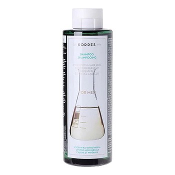 Korres, szampon przeciw wypadaniu włosów z cystyną i minerałami dla mężczyzn, 250 ml