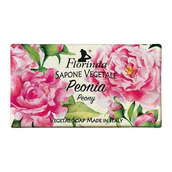 Florinda, naturalne mydło roślinne, piwonia, 100 g