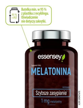 Essensey Melatonina, Szybsze zasypianie, kapsułki, 120 szt.