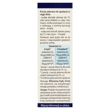 Dr Jacob's Medical, Witamina D3K2 Forte, krople, 20 ml