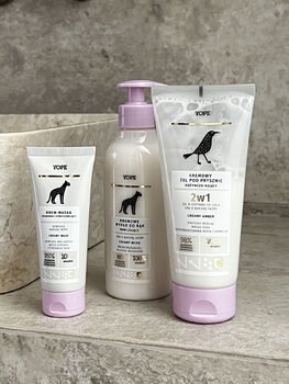 Yope Creamy, zmiękczająco-nawilżający kremowy żel pod prysznic, musk, 200 ml