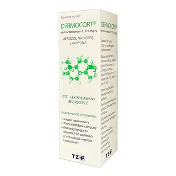 Dermocort, 1,372 mg/g, aerozol na skórę, 38,25 g