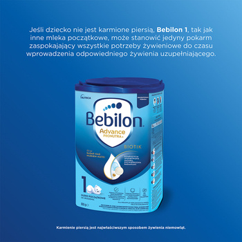 Bebilon Advance Pronutra 1 Biotic, mleko początkowe od urodzenia, proszek, 800 g