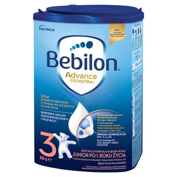 Bebilon Advance Pronutra 3 Junior, formuła na bazie mleka po 1. roku życia, proszek, 800 g
