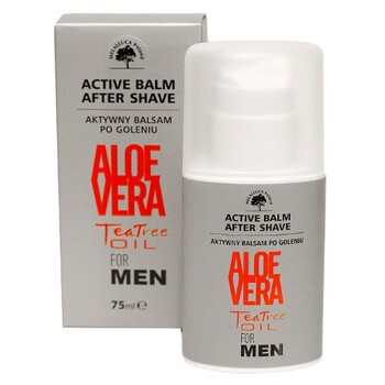 Aloe Vera Tea Tree Oil, balsam, aktywny, po goleniu, 75ml
