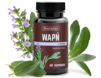 Skoczylas Wapń z szałwią, kapsułki, 60 szt.