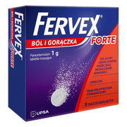 Fervex ból i gorączka Forte, 1 g, tabletki musujące, 8 szt.