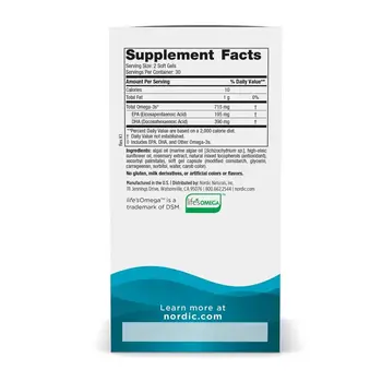 Nordic Naturals, Algae Omega 715 mg Omega 3, kapsułki, 60 szt.
