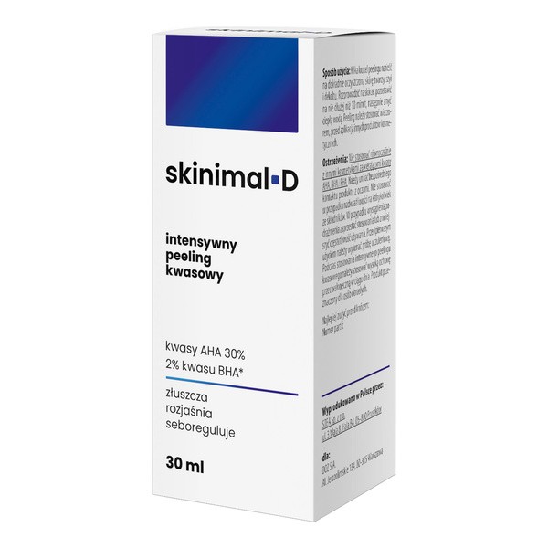 Skinimal D Skinimal D, intensywny peeling kwasowy, 30 ml