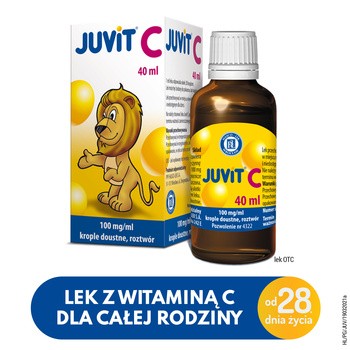 Juvit C, 100 mg/ml, krople doustne, 40 ml