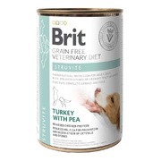 Brit Veterinary Diet Dog Grain-Free Struvite, dietetyczna karma dla psów z chorobami dolnych dróg moczowych, indyk i zielony groszek, 400 g https://azcdn.doz.pl/image/d/product/1ce3b820-scale-180x180.png