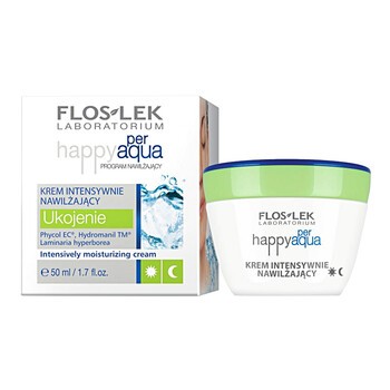 FlosLek Laboratorium Happy Per Aqua, krem intensywnie nawilżający, 50 ml