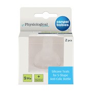 Canpol Babies, smoczek silikonowy do butelki S-Shape XL (szybki/kaszka), 9 m+, 2 szt. https://azcdn.doz.pl/image/d/product/4d904256-scale-180x180.png