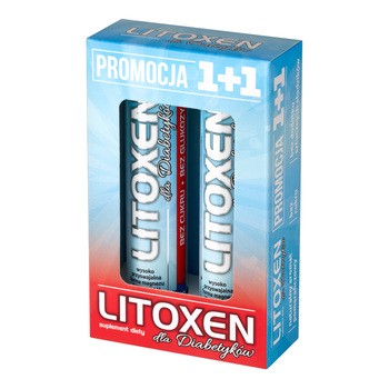 Litoxen dla Diabetyków, tabletki musujące, smak pomarańczowy, 2 x 20 szt.