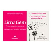 Lirra Gem, 5 mg, tabletki powlekane, 7 szt.