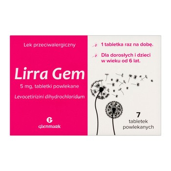 Zestaw 5x Lirra Gem 5mg, 7 tabl