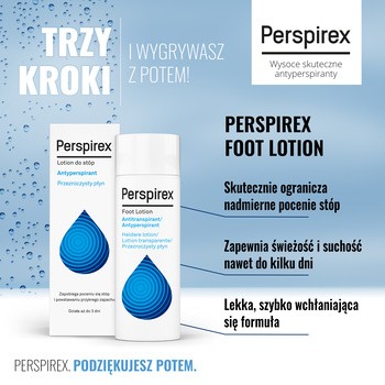 Perspirex Foot Lotion, antyperspirant do stóp, 100 ml
