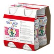 Resource Junior, płyn o smaku truskawkowym, 4 x 200 ml