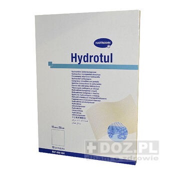 Hydrotul, opatrunek hydroaktywny z maścią, 15 x 20 cm, 10 szt