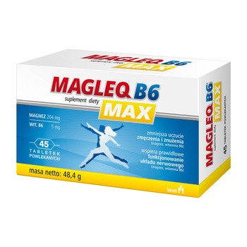 Magleq B6 Max, tabletki powlekane, 45 szt.