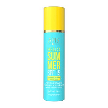 Apis Hello Summer, mgiełka do twarzy z nektarem komórkowym SPF 15, 150 ml