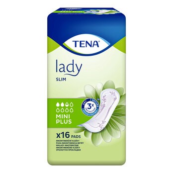 TENA Lady Slim Mini Plus, specjalistyczne podpaski, 16 szt.