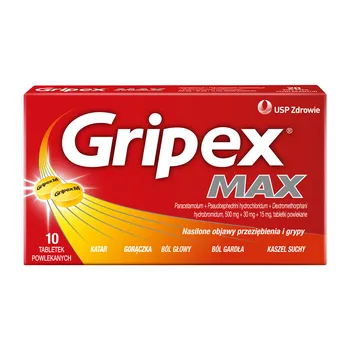 Gripex Max tabletki powlekane 10 szt. [US PHARMACIA]