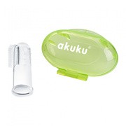 Akuku, silikonowa szczoteczka na palec, zielona, 1 szt. https://azcdn.doz.pl/image/d/product/2a5fd280-scale-180x180.png