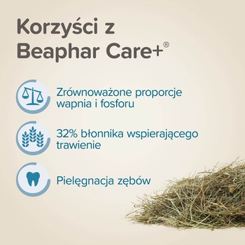 Beaphar Care+ Timothy, sianko z tymotką łąkową dla gryzoni i królików, 1 kg